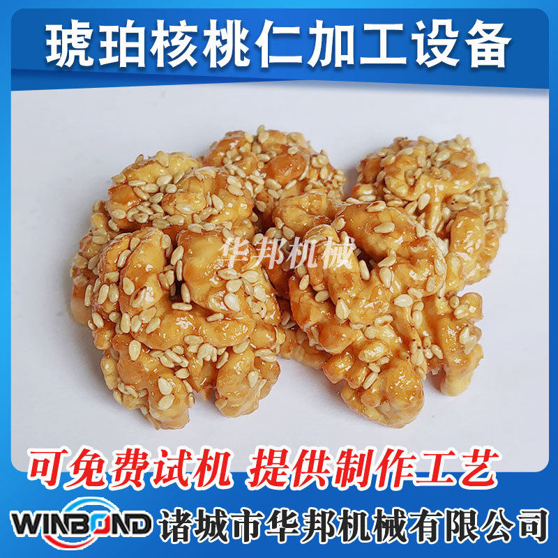 腰果炒制机器 大型全自动行星搅拌炒锅 琥珀核桃仁全套加工设备