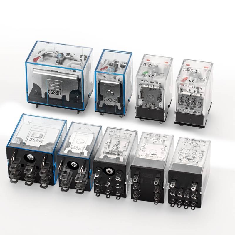 小型中间继电器MY2N-J/MY4NJ/LY2NJ 交流8脚HH52P直流220v24v12v