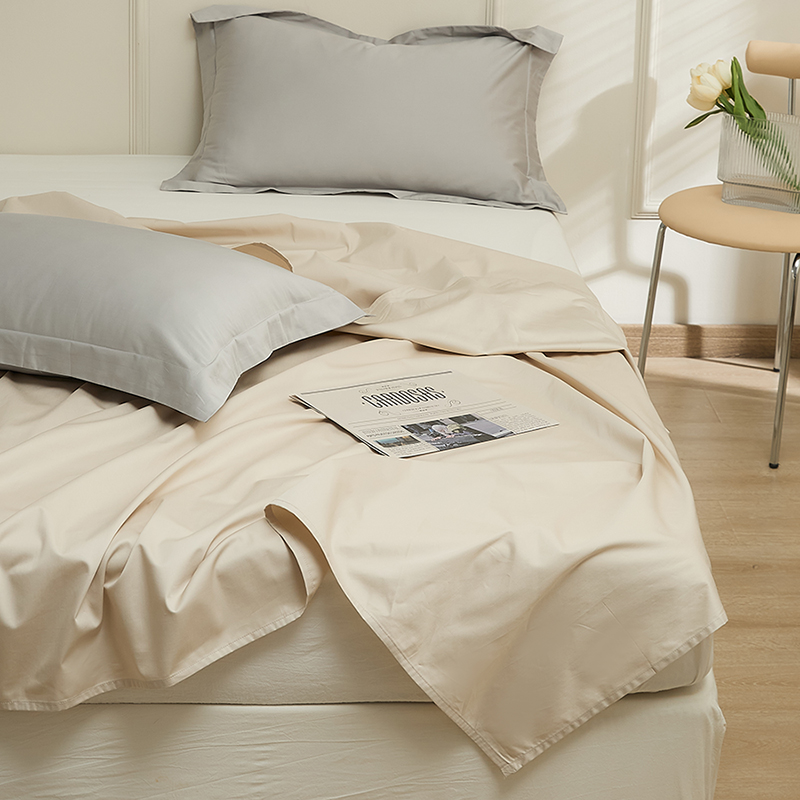 细腻柔软丨100支长绒棉床单单件全棉纯棉夏季单人双人宿舍纯色