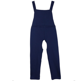 老人失禁病人护理孕妇秋冬加绒加厚棉裤 成人背带裤 连体保暖开裆裤