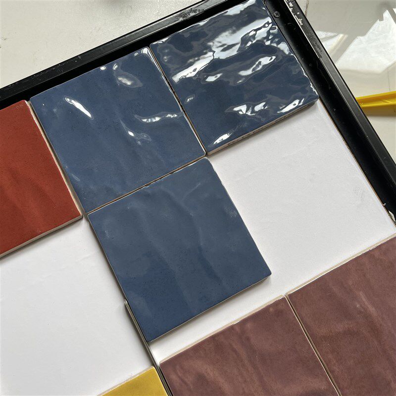 陶土手工砖132X132磨具面亮面珍珠釉小方砖厨卫餐饮网红店背景墙