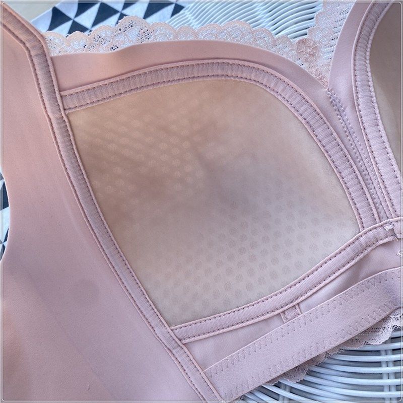 一片式无磁超轻薄CD杯文胸女收副乳胸罩无钢圈纸片杯大胸显小内衣