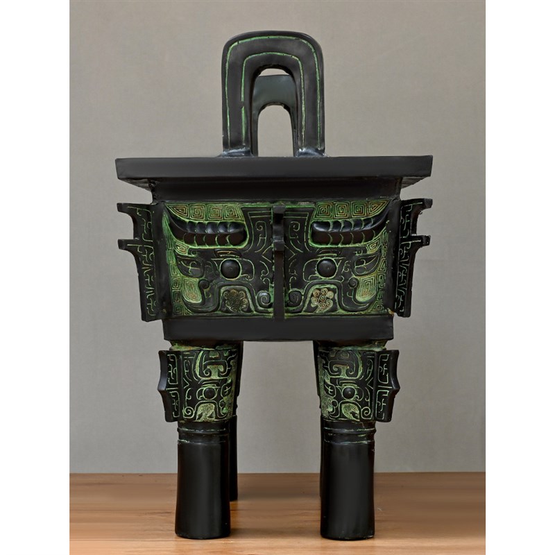 纯铜鼎摆件鼎盛千秋办公室开业礼品招财司戊鼎落地工艺品青铜鼎