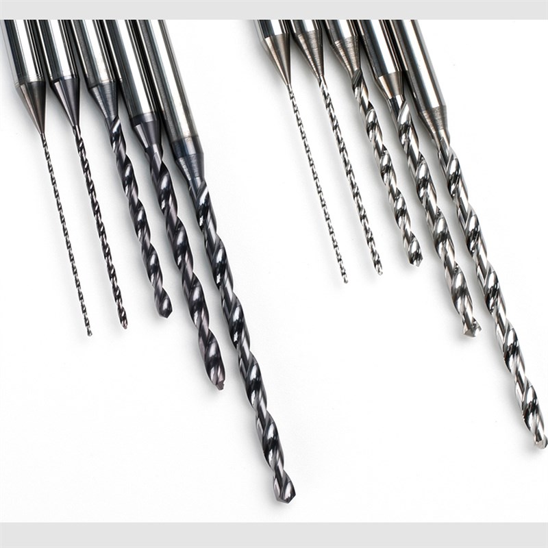 整体钨钢定柄麻花钻头涂层钢用微小径钻咀非标定制加长钻头合金钻