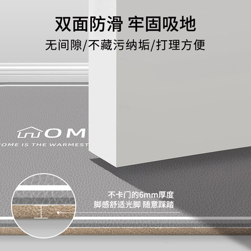 高级入户门地垫进门垫耐脏免洗可擦防滑pvc脚垫家用门垫玄关地毯