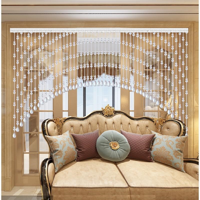 水晶葫芦卧室门帘网红水晶珠帘洗手间厕所隔断过道玄关免打孔挂帘