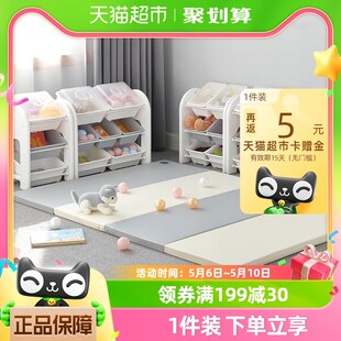 lunastory儿童玩具收纳架子置物箱多层大号P家用大容量宝宝整理柜