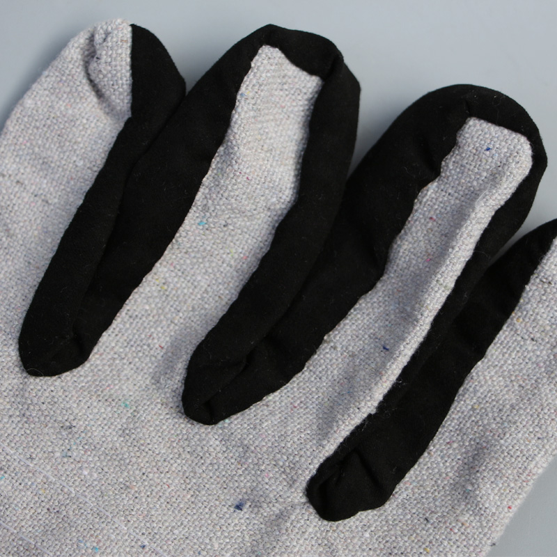 帆布手套双层带衬加厚耐磨劳保手套包邮电焊手套机械搬运防护手套