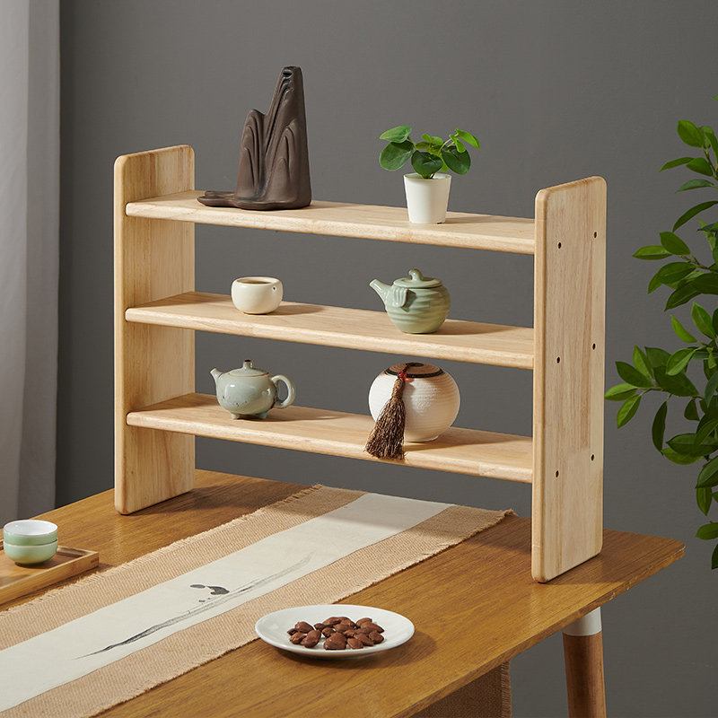 桌面茶具架茶杯茶壶博古架多宝阁展示茶桌摆件茶器置物架实木,餐饮具,茶具架,淘宝优惠券,粉丝福利购,淘宝优惠卷