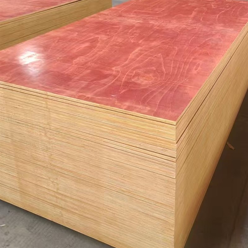 工地建筑模板红板木工板水泥支撑板防水高品质易脱模重复多次使用