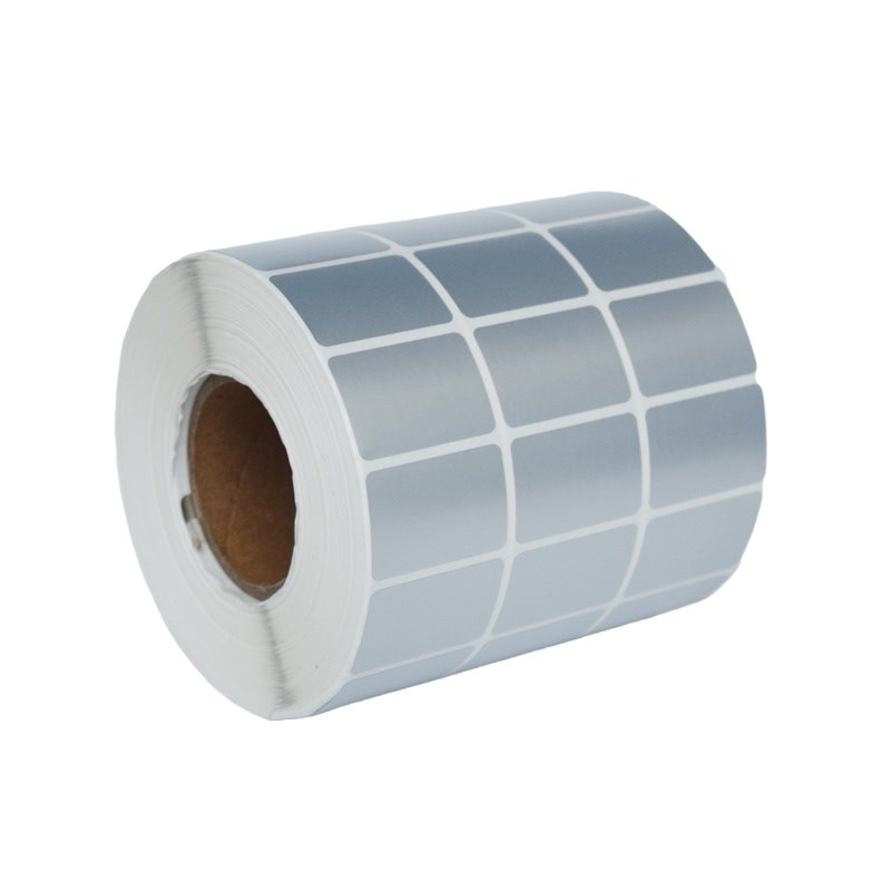 固定资产标签贴防水防油定制卡片标识卡可打印亚银不干胶60*40