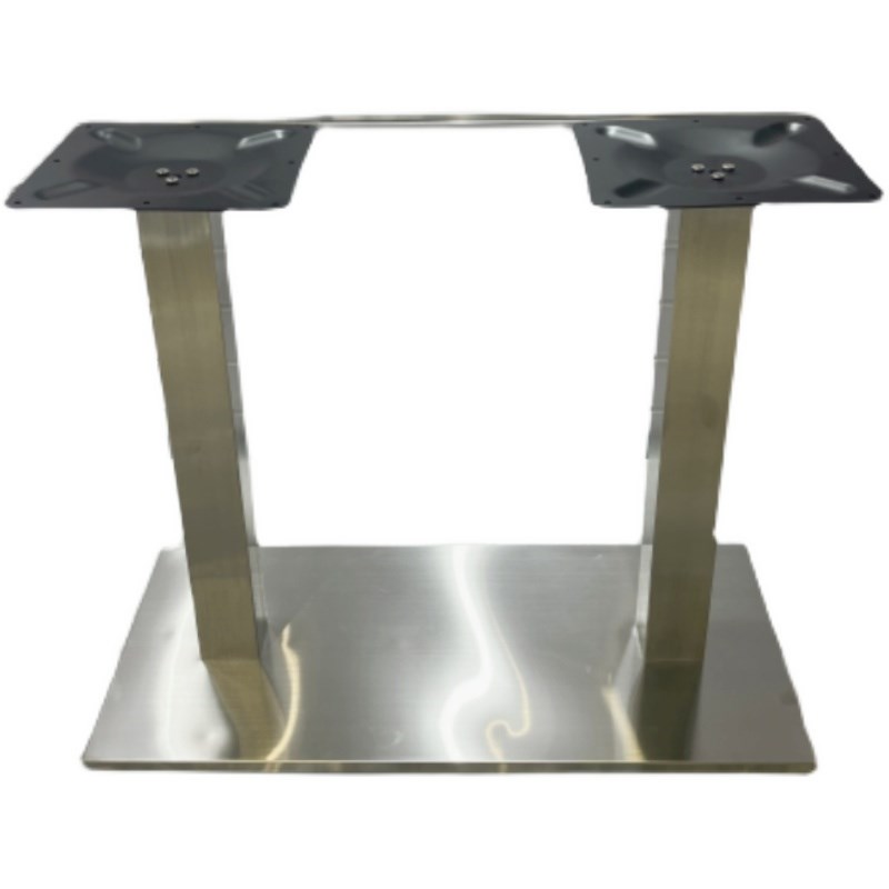 桌腿桌脚餐台脚不锈钢吧台脚铸铁底盘金属铁艺餐桌支架桌子腿定制