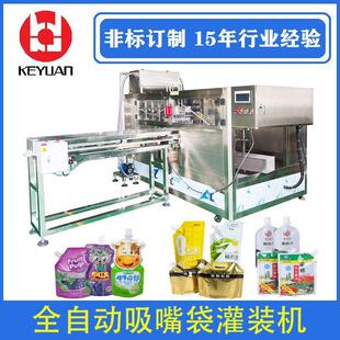 富氢水饮料果汁豆浆袋装自动灌装机全自动自立袋果冻果奶罐装机