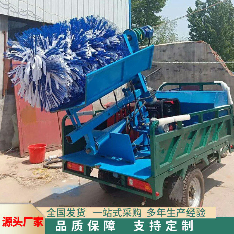 围挡护栏清洗机三轮车载式护栏清洗设备高速道路隔离带清洗车