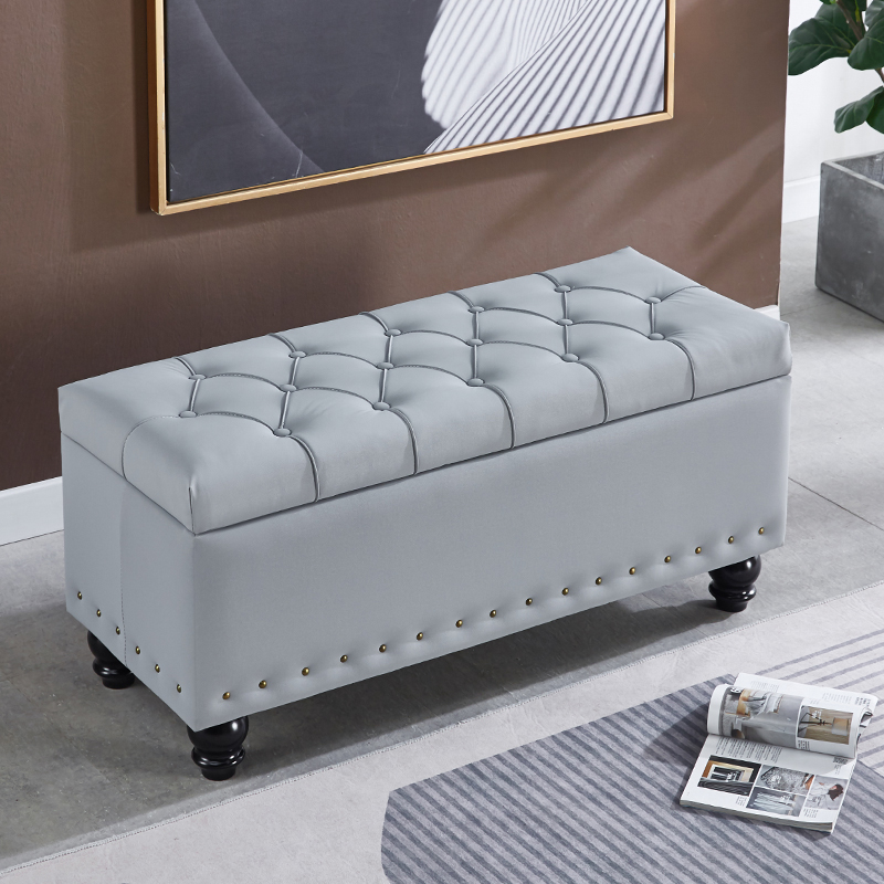 长条沙发凳子床尾凳储物家用门口换鞋凳长方形试衣间衣帽间收纳凳