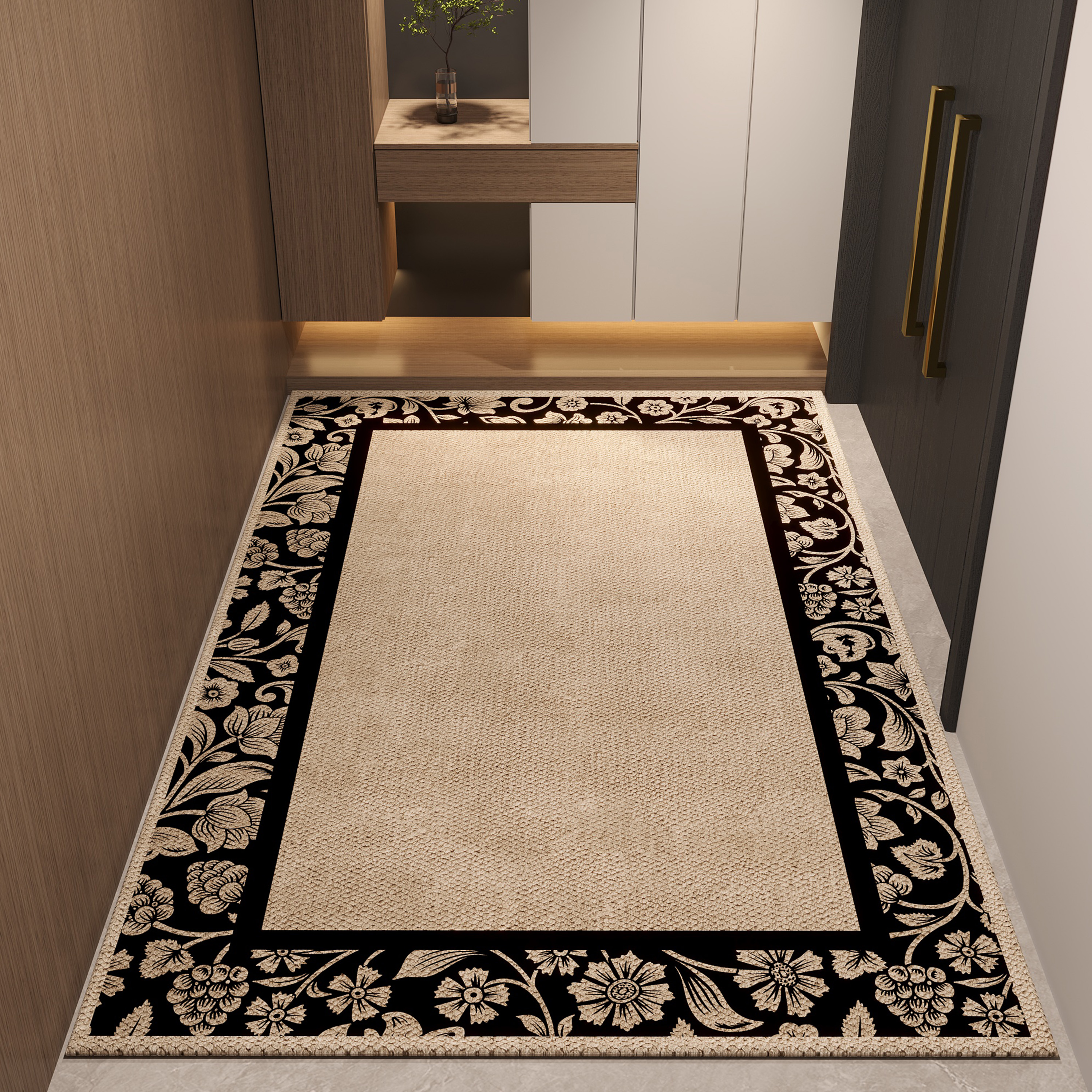 高级感入户门地垫2024新款玄关脚垫门口地毯客厅大门家用防滑门垫