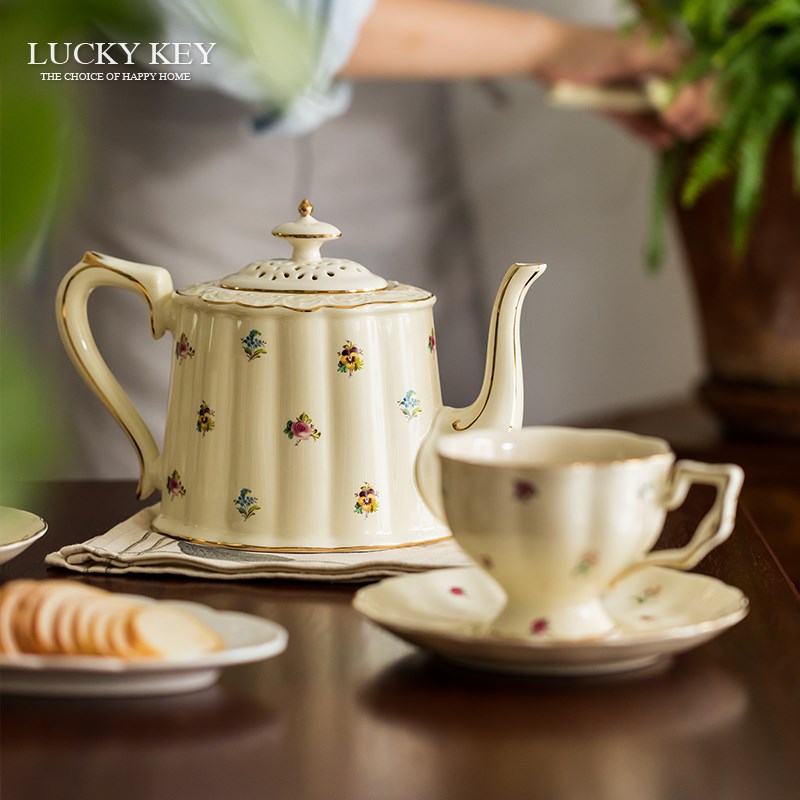 幸运秘钥安娜法式茶壶下午茶茶具套装英式杯子咖啡杯礼盒七夕礼物
