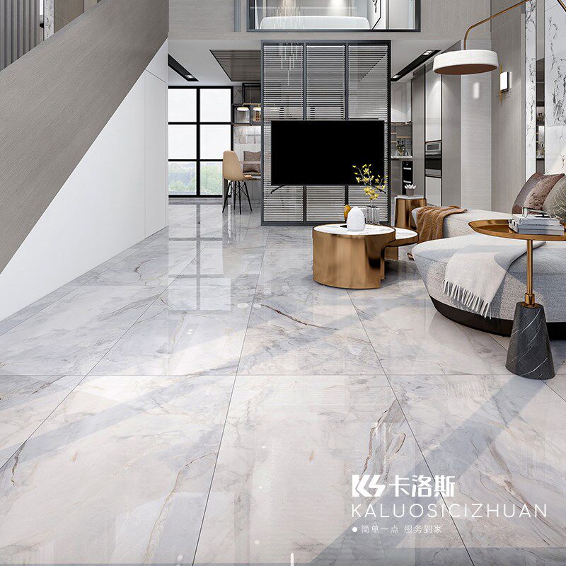 亮光地砖600x1200瓷砖客厅背景墙厨房卫生间墙砖通体大理石地板砖