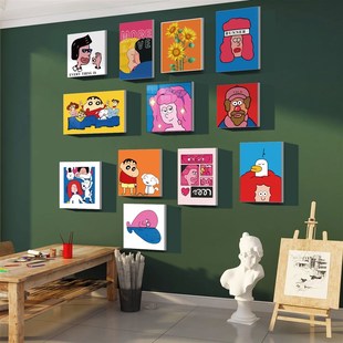 画室布置美术室教室装 饰画培训机构班文化墙幼儿园美工室墙面环创