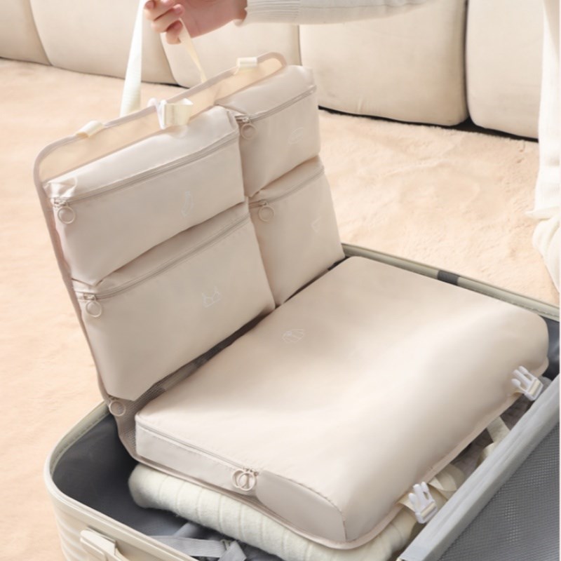 行李箱收纳袋多功能可折叠旅行出差衣物内衣分装包便携悬挂整理包