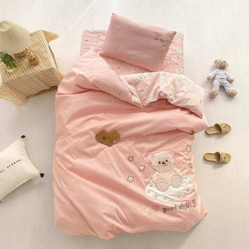 幼儿园被子三件套全棉儿童被褥宝宝午睡床品含芯入园六件套夏