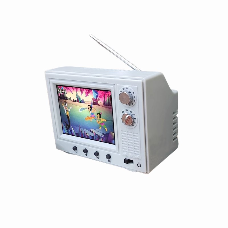 网红迷你食界儿童烧饭小家具袖珍mini厨房怀旧电视机可真看播放