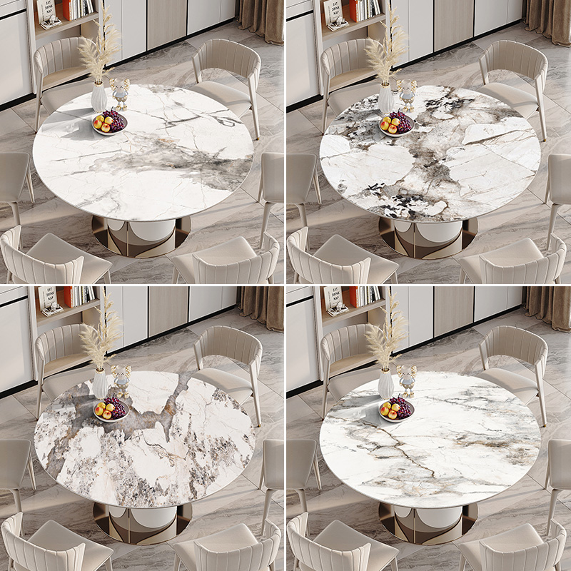 大理石纹圆桌桌布防水防油免洗防烫圆桌垫 家用pvc软玻璃茶几台布