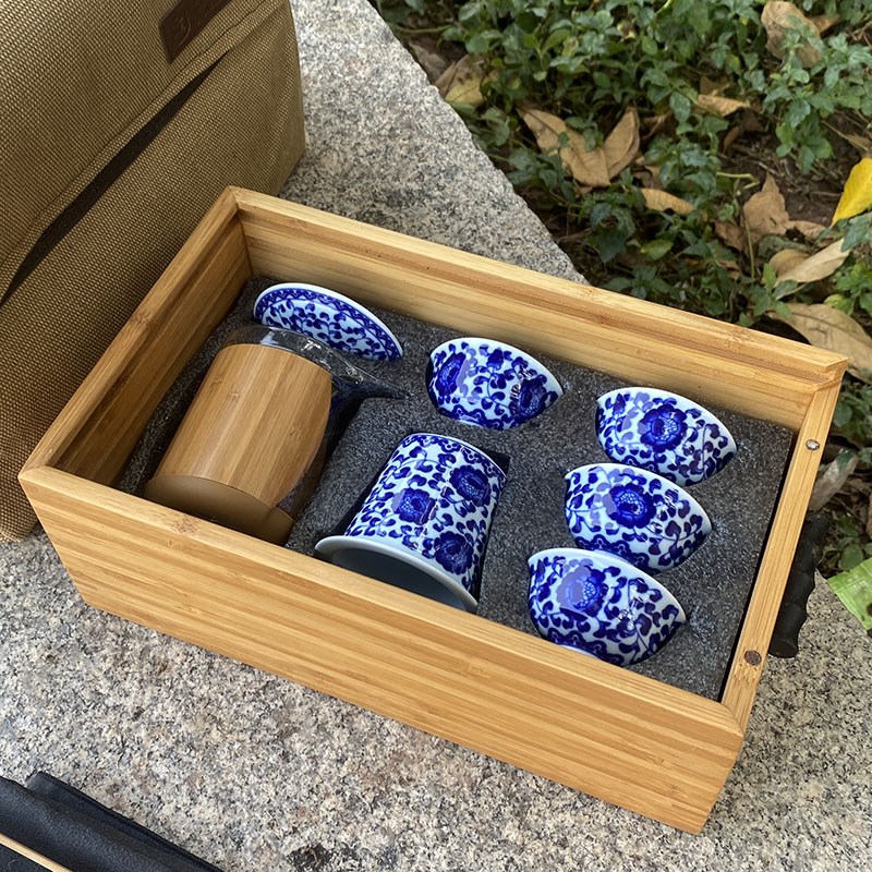 旅行茶具套装便携式包户外旅游露营随身出差办公室功夫茶一壶四杯