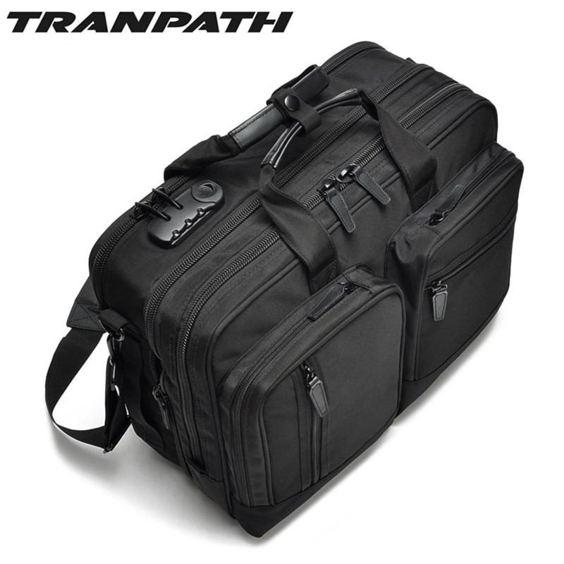 多功能大容量加厚防水商务公文包电脑包手提单肩包双肩出差包男