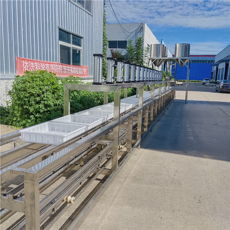 大型豆腐磨浆机设备全自动豆腐机生产过程视频现场教学