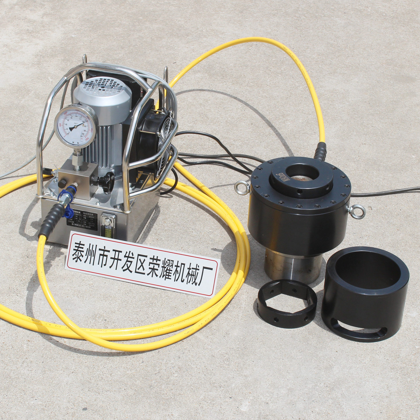 单级液压螺栓拉伸器手动电动同步自动复位螺母拆卸预紧器M20-M150