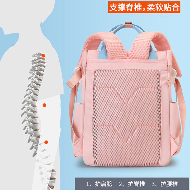 补习袋书包女小学生作业文件手提袋轻便大容量男孩初高中双肩背包