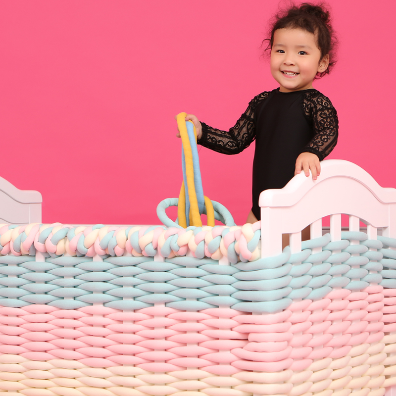 婴儿床床围软包ins防撞条透气纯棉挡布新生宝宝护栏防摔儿童床围