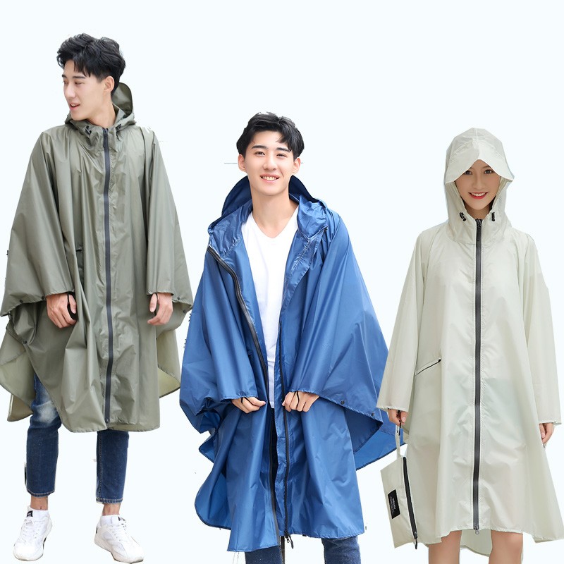 斗篷式雨衣男轻便户外徒步大码电动摩托车雨披女成人单人骑车防水