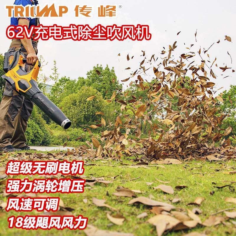 传工62V锂102峰电无线鼓风机路面清扫除尘器器大功率充电式业吹风