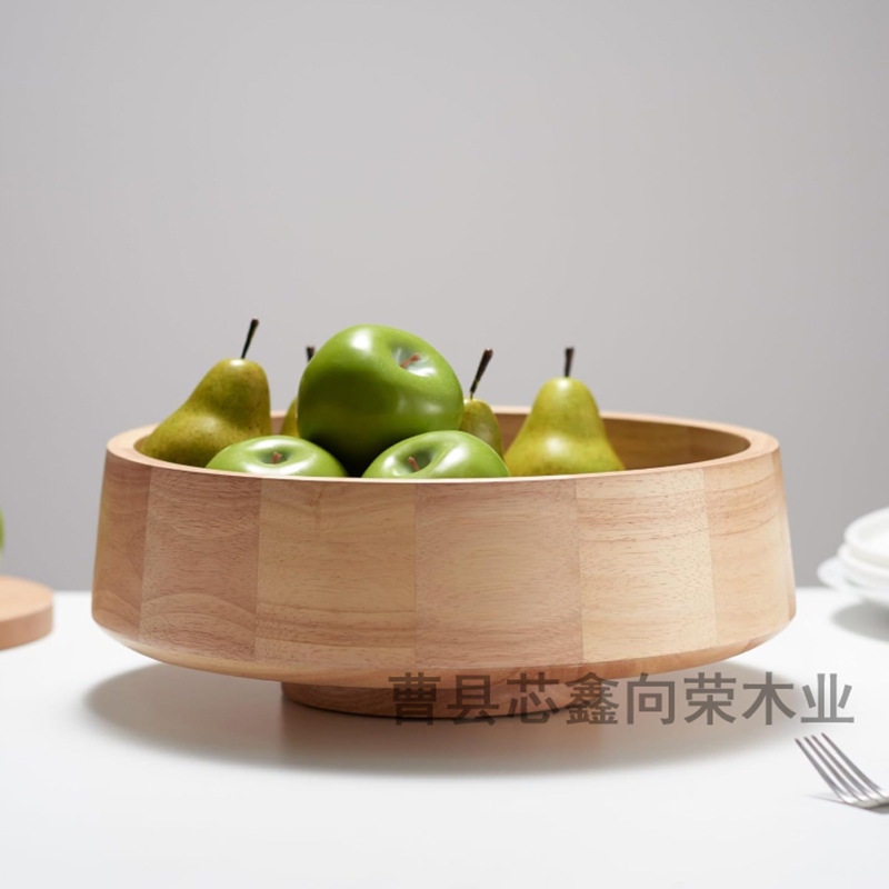 木制沙拉碗木碗水果碗甜品碗菜碗果盘餐盘菜盘水果盘木质托盘木盘