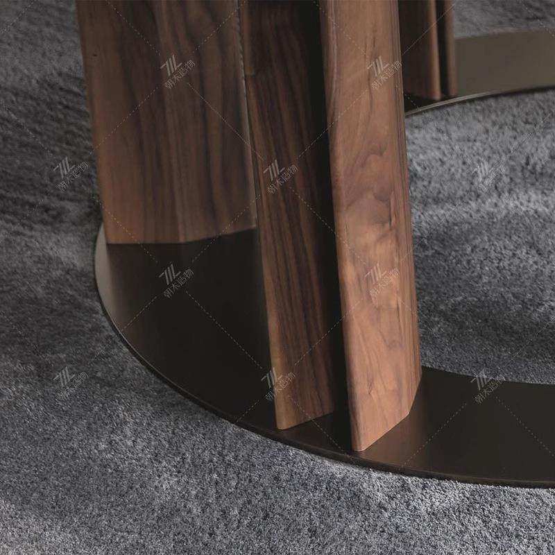 北美桃木实岩板餐桌意式餐厅木饭台椭圆形餐黑胡桌QX017大户型家,商业/办公家具,餐桌椅系列,淘宝优惠券,粉丝福利购,淘宝优惠卷