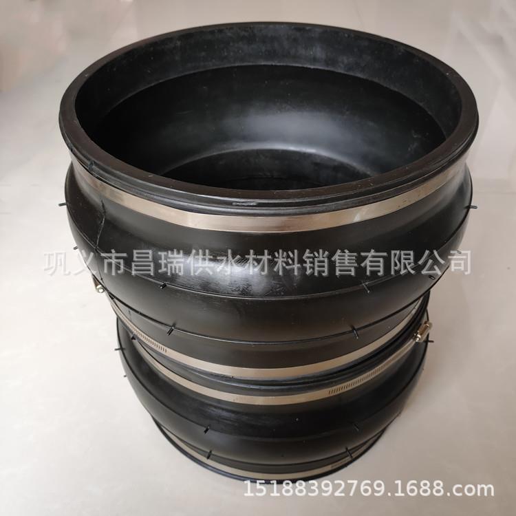 卡箍式橡NTN胶接头挠100/10胶8/110/114mm水管卡箍橡式性软接头