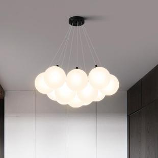 球灯泡泡吊客灯玻球璃球法式 灯星A0105具现代简约魔豆云朵月球灯