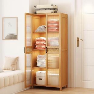 衣尘家用BXM卧室出租房用简易组装儿防布衣童橱实木挂衣柜结实耐
