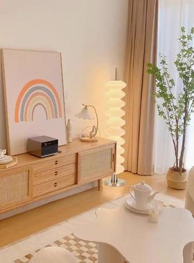 红糖葫芦发落地灯沙旁客厅卧ECQ室奶油台风装饰氛网围灯感立式灯