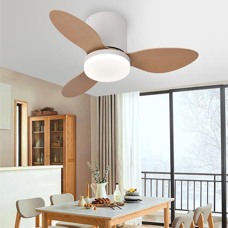 2052新款吊扇灯餐厅灯卧室灯办扇公简室带风吊灯约大风力跨境日规