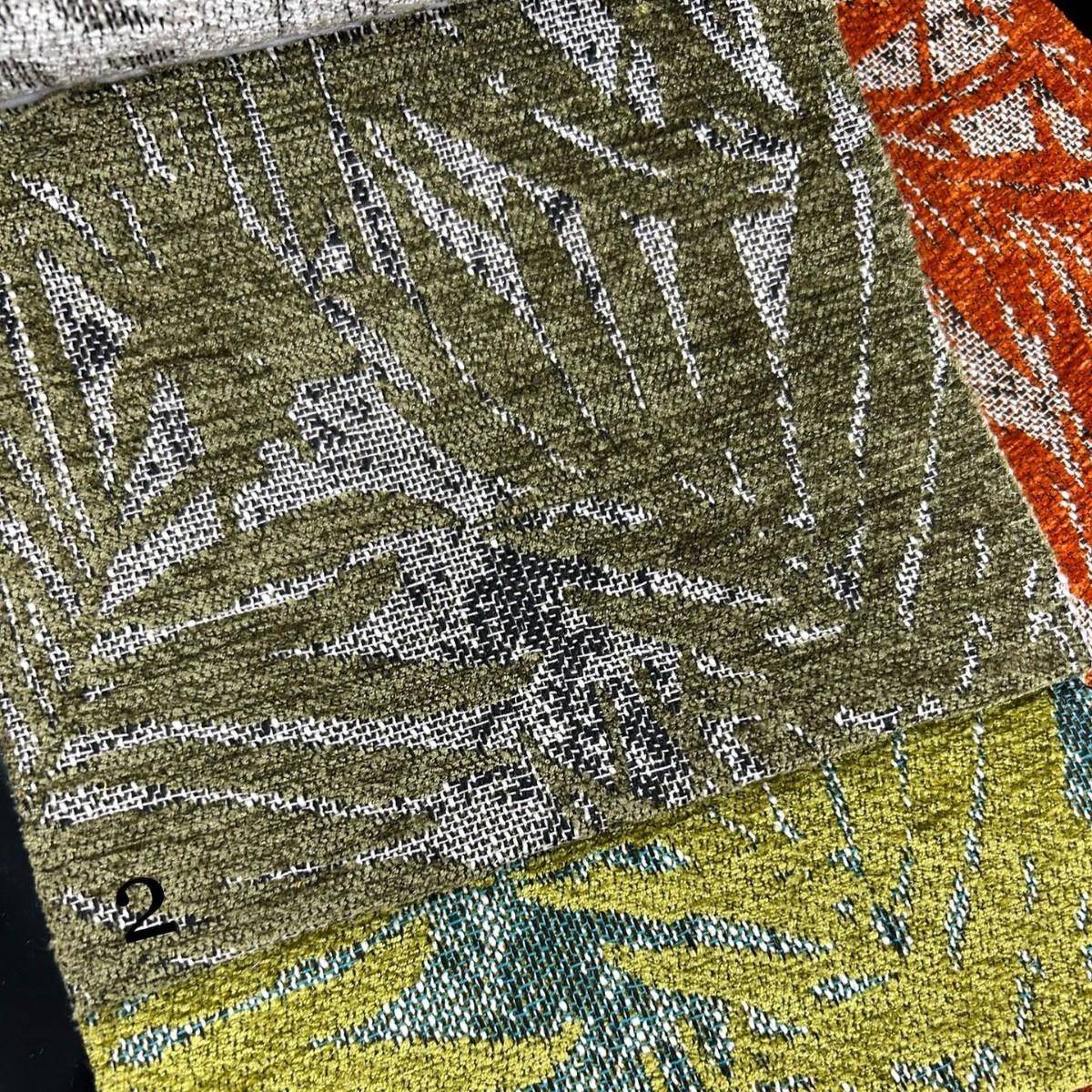门幅142c古m沙布中发风叶XMC格竹加厚提花黑色橘色新中式抱枕家具