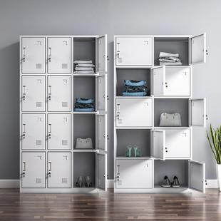 制更衣钢柜4门6门铁件皮储物钢制更衣柜带锁健身房存包柜浴室换衣