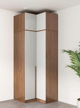 卧室转角衣柜90度家30337用拐角风妆台梳约转角柜一体组柜合衣小