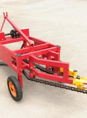 收花KNR生机子四轮拖拉机配整套省少人节力摆放齐落果花生收获机