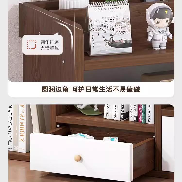 德国桌简易收书架面置物架办公JHS桌书桌上收纳办公室桌台面文件