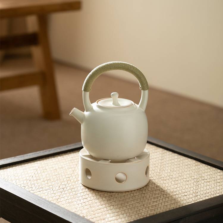 日式苏打釉煮茶壶养生手工简约新中式茶馆提梁壶陶瓷烧水壶陶壶