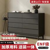 梳妆实台1简约现代床尾斗柜一体化化妆桌木小户型妆转角储物卧室