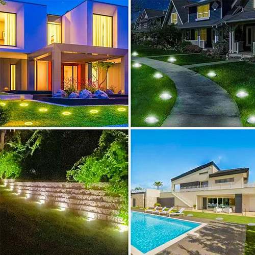 埋中山厂家材方形道钉太阳能地户外铝le灯d嵌入式地砖灯圆形太阳